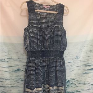 Calypso St. Barth Zineba silk smocked waist dress